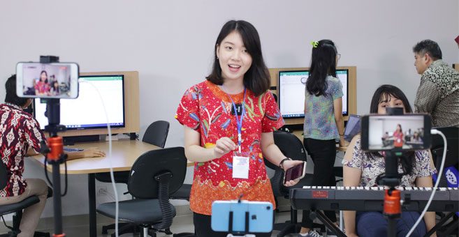 Aktivitas Mahasiswa di Collabo Hub UMN (dok.UMN)