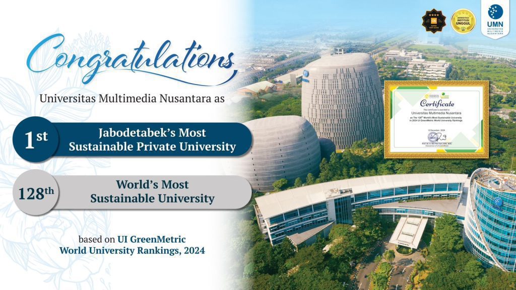 Universitas Multimedia Nusantara Ranked 128th in The International UI GreenMetric