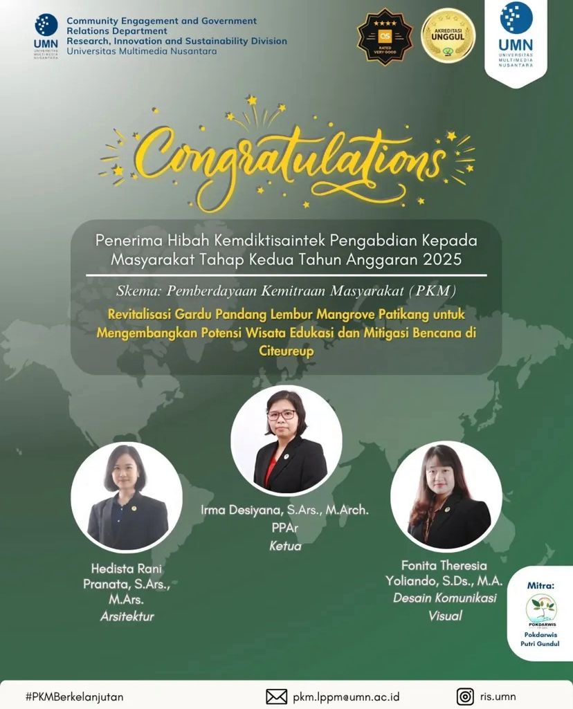 UMN Lecturer Team Successfully Received The 2nd Phase of The 2025 Ministry of Research, Technology, and Higher Education Community Service Grant