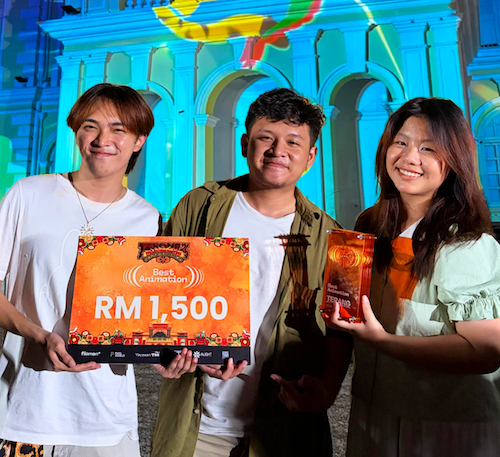 Berawal dari Rasa Penasaran, Mahasiswa DKV UMN Raih Best Animation Award di Kompetisi Projection Mapping Internasional